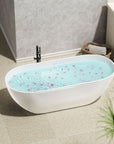 Luxurious Handcrafted Solid Surface Freestanding Bathtub color: white