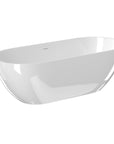 Luxurious Handcrafted Solid Surface Freestanding Bathtub color: white