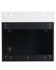 24" small wall mounted vanity rear mounting structure and cabinet interior view | Ace Decor