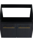 24" small wall mounted vanity cabinet structure front view without sink installed | Ace Decor