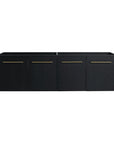 60" vanity without sink front view showing sleek four-door storage and minimalist design | Ace Decor