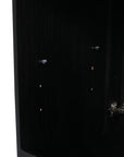 Adjustable shlef design on the Noirline 30 inch black chestnut freestanding bathroom vanity base without sink.