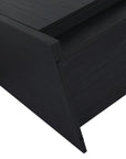 Bottom view of the Noirline 36 inch freestanding vanity base in black chestnut showing durable plywood construction.