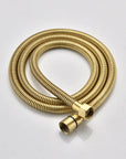 Eclipse Series 12" Wall-Mounted Rain Shower Head - Brushed Gold Finish