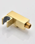Eclipse Series 12" Wall-Mounted Rain Shower Head - Brushed Gold Finish