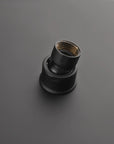 Close-up of the universal threaded connection on the Lorton shower head.