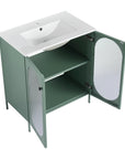 30" Freestanding Bathroom Vanity with Ceramic Sink – Modern & Stylish