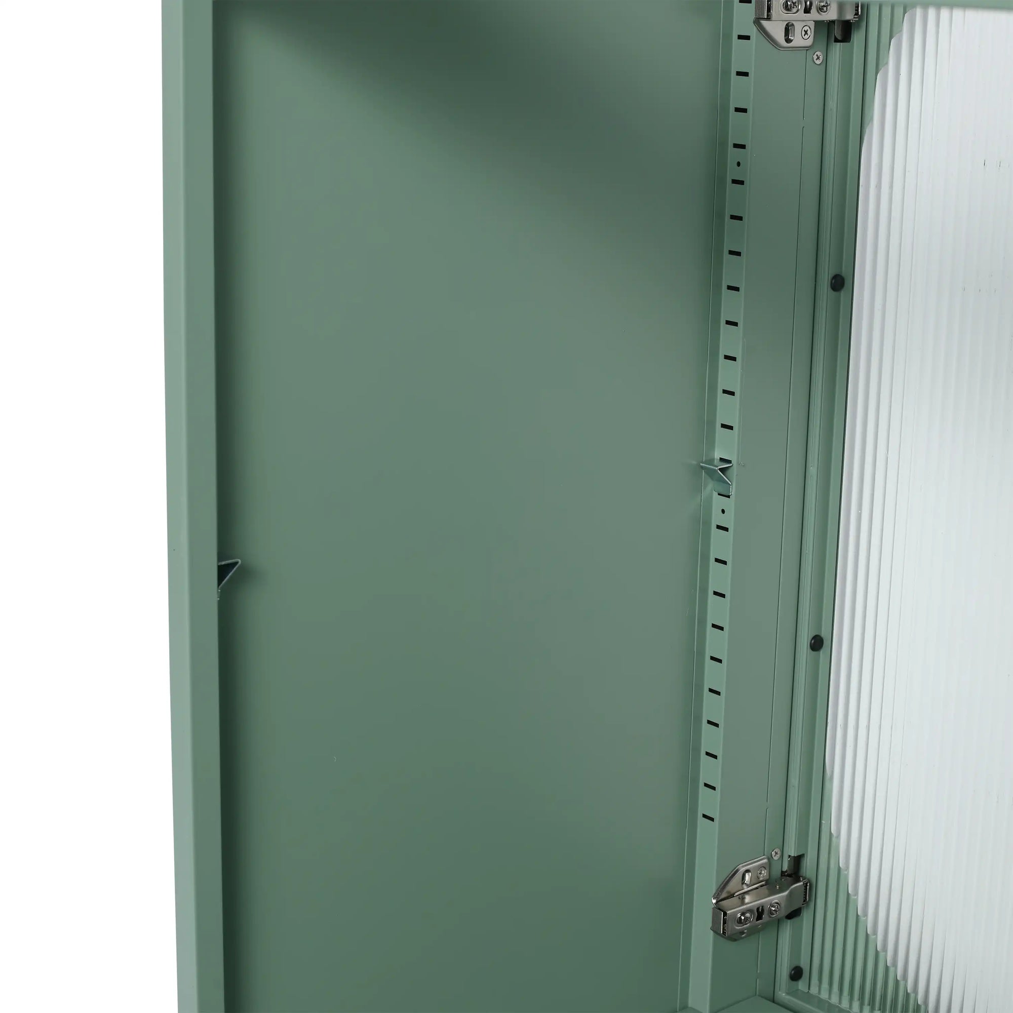 30" Mint Green Freestanding Bathroom Vanity with Ceramic Sink & Acrylic Soft Close Doors