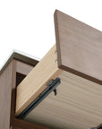 Brown Oak Wall-Mounted Vanity with Ceramic Sink size: 30 X 18