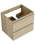 Angled view of 24 inch bathroom vanity with drawers, sink removed | Ace Decor