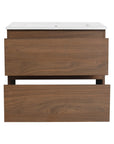 24 inch bathroom vanity with drawers open front view | Ace Decor