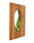 Eon Series 20" Rectangular Rosewood Bathroom Decorative Wall Mirror