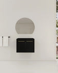 24" wall-mounted bathroom vanity no sink compact modern bathroom layout | Ace Decor