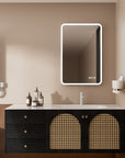 24"x36" Rectangular Framed Dimmable Anti-Fog LED Wall Bathroom Vanity Mirror