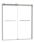 Vantelle-X Series 56-60" x 74" Frameless Double Sliding Glass Shower Doors - More Open, Leak-Free