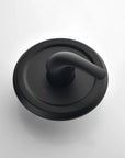 Matte black shower valve trim and single-lever handle from the Dorian Series shower set.