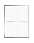Front view of 60 x 70 framed glass shower door featuring clean modern framing | Ace Decor