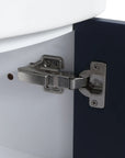 12.8 inch corner vanity for bathroom featuring soft-close silent hinges and durable hardware.