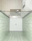 32" x 72" Chrome Semi-Frameless Bi-Fold Shower Door