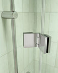 34" x 72" Chrome Semi-Frameless Bi-Fold Shower Door