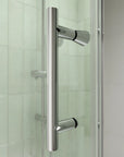 32" x 72" Chrome Semi-Frameless Bi-Fold Shower Door