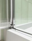 32" x 72" Chrome Semi-Frameless Bi-Fold Shower Door