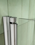 34" x 72" Chrome Semi-Frameless Bi-Fold Shower Door
