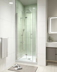 AeroFold Series 36" x 72" Chrome Semi-Frameless Bi-Fold Shower Door