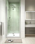 32" x 72" Chrome Semi-Frameless Bi-Fold Shower Door