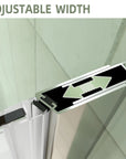 Adjustable width mechanism for the 32x72 frameless bi fold shower door | Ace Decor