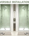 32" x 72" Chrome Semi-Frameless Bi-Fold Shower Door