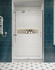 Front view of 42 in shower doors, size 42 x 71 | Ace Decor