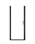 Zerra Series semi-frameless pivot shower door, color:matte black.
