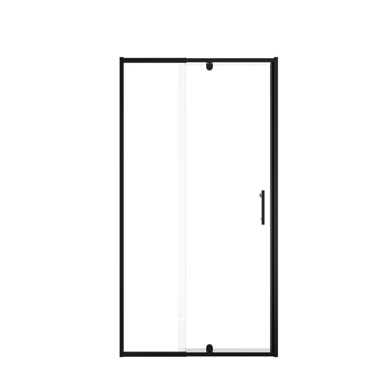 Cavare Series 32" x 72" Black Framed Pivot Shower Door – Easy Access & Watertight Seal