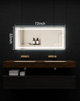 Adjustable LED Bathroom Vanity Mirror with Brightness Memory – Anti Fog