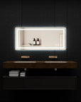 Adjustable LED Bathroom Vanity Mirror with Brightness Memory – Anti Fog