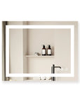36"x28" Adjustable LED Bathroom Vanity Mirror with Brightness Memory – Anti Fog