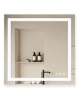 LuxeGlow Series 36"x36" Smart LED Mirror – Anti-Fog, Memory & Adjustable Lighting