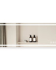 96"x36" Adjustable LED Bathroom Vanity Mirror with Brightness Memory – Anti Fog