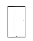 36 x 72 36 pivot shower door with clear tempered glass and matte black frame, modern minimalist style | Ace Decor