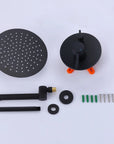 Norrin Series Wall-Mounted Shower Head & Valve Set with Tub Spout