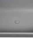 Stone Resin Freestanding Soaking Bathtub color:Matte Gray