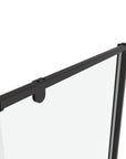 36‘’ x 72'' Black Framed Pivot Shower Door – Easy Access & Watertight Seal