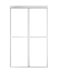 48" x 70" Strong Framed Shower Door with 6mm Tempered Glass in Chrome - No Leaks, No Wobble