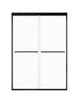 48" x 70" Strong Framed Shower Door with 6mm Tempered Glass in Matte Black - No Leaks, No Wobble