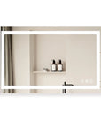 48"x30" Adjustable LED Bathroom Vanity Mirror with Brightness Memory – Anti Fog