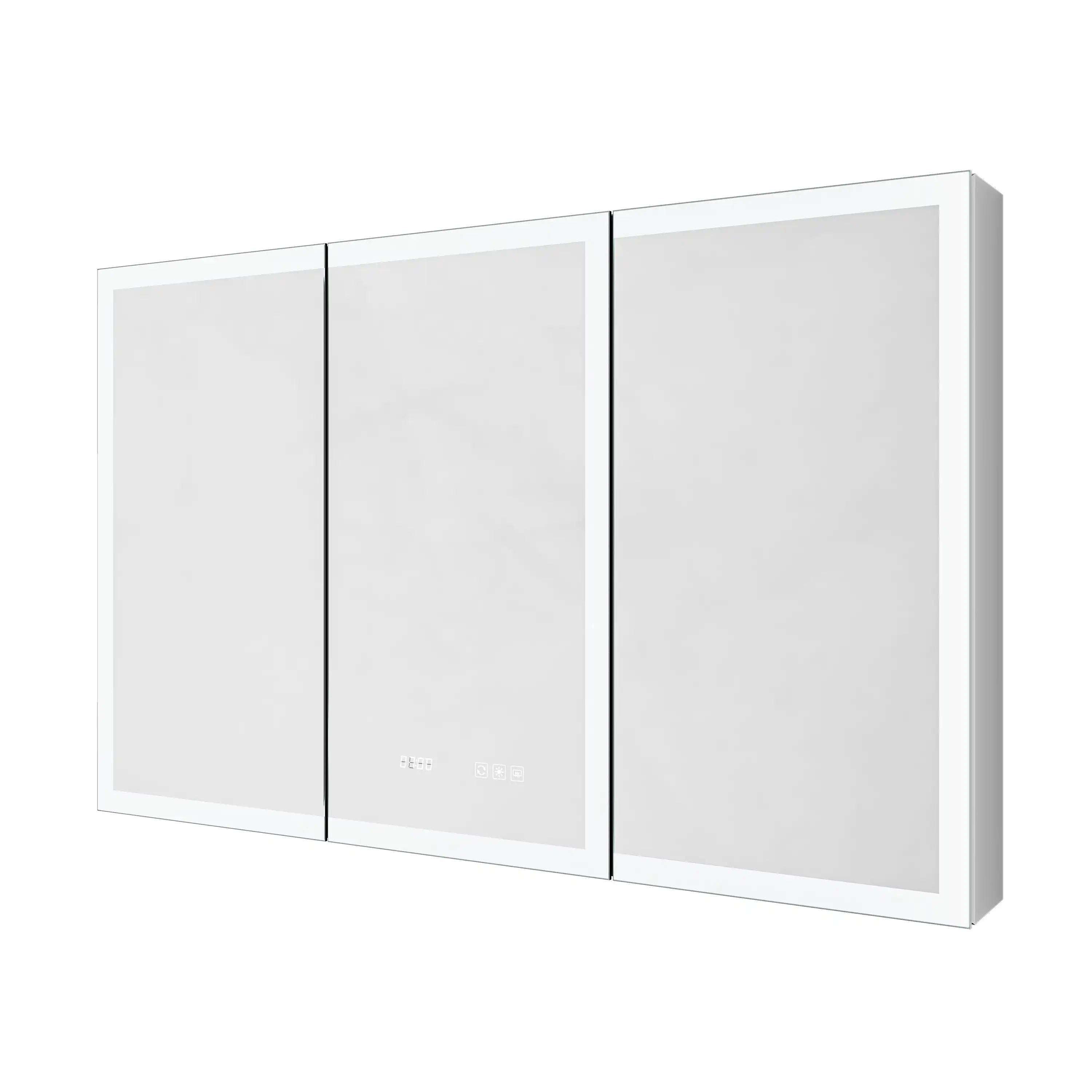 Lumen Series 48x30 Recessed/Surface Mount LED Medicine Cabinet - Outer Glow