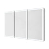Three-door LED mirror medicine cabinet front view