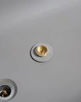 Stone Resin Freestanding Soaking Bathtub color:Matte Gray