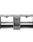 Elysian 84" Freestanding Bathroom Vanity with Double Sinks – Grey